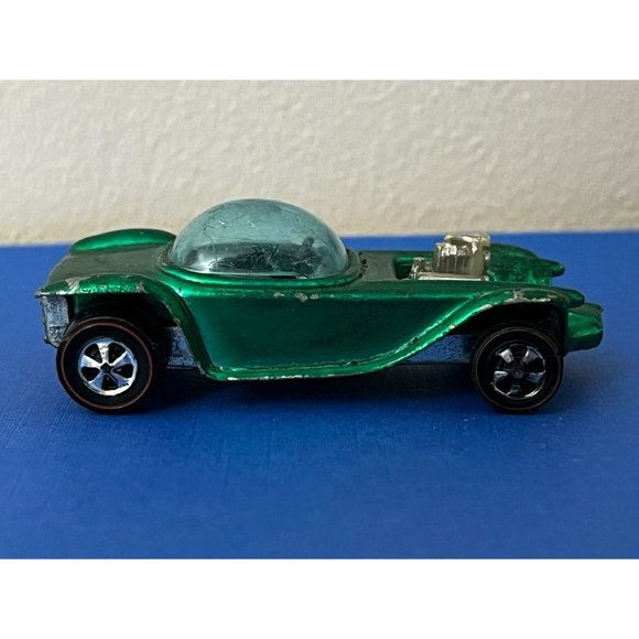 1968 Mattel Hot Wheels Redline Beatnik Bandit Green w/Dark interior HK Rare! - Picture 2 of 10